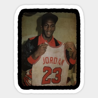 Young Michael Jordan Vintage #2 Sticker